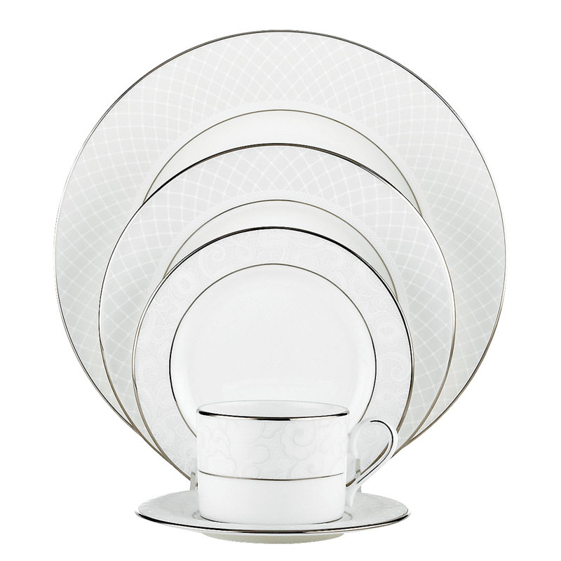 Lenox Solitaire Bone China 5 Piece Place Setting, Service for 1 & Reviews